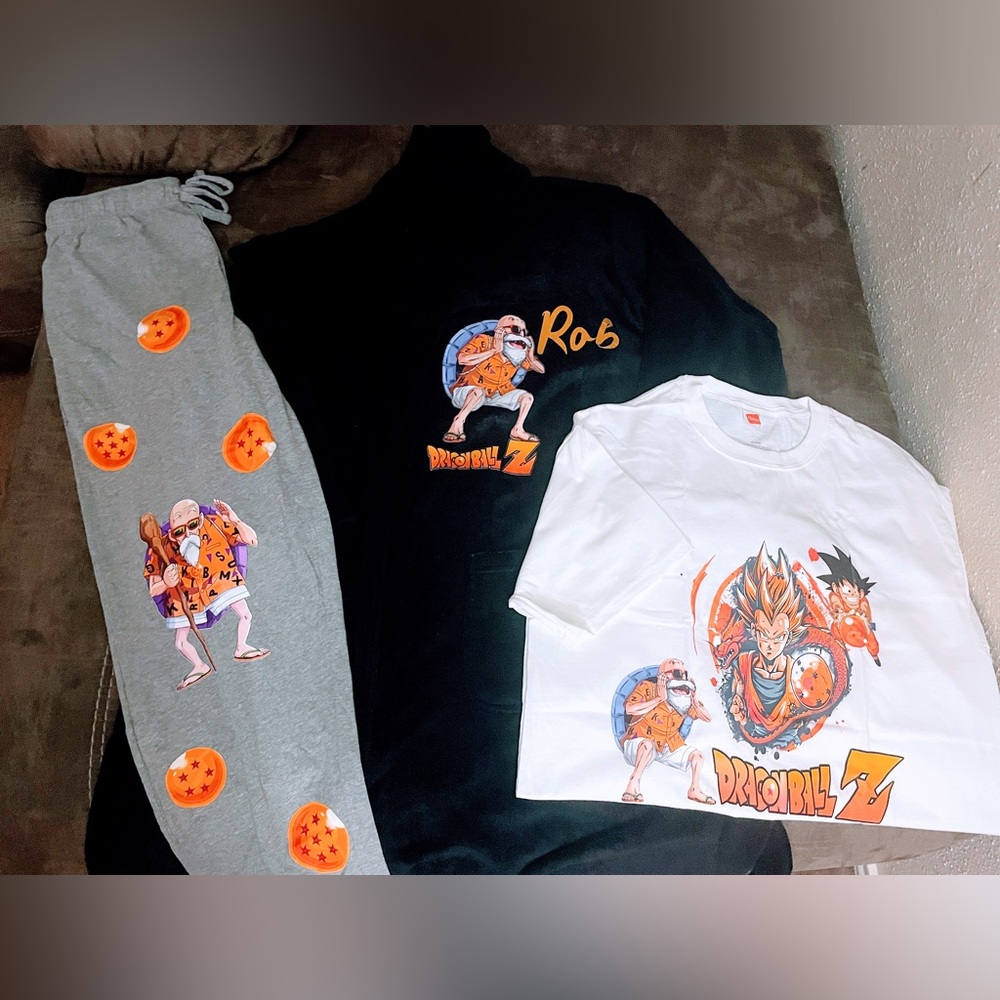 Dragon Ball Z pajama & rob set (Everything is customized and made to order)